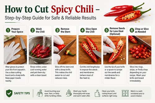 How to Cut Spicy Chili – Step-by-Step Guide for Safe & Reliable Results